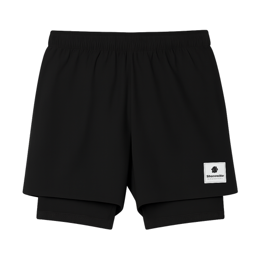Saysky Mens 2 in 1  5 inch Pace Short
